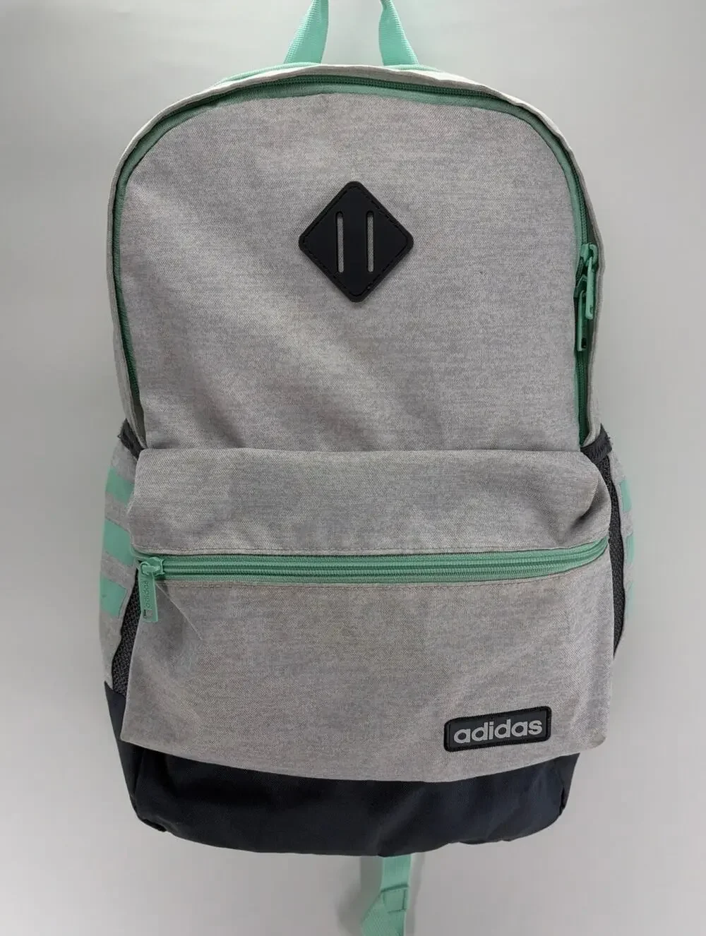 Adidas Grey and Teal Core Backpack